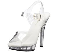 Fabulicious Lip108/C/M, Women Wedge Heels Sandals, Transparent (Clear), 4 UK (37 EU)