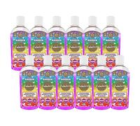 Fabulosa 4 in 1 Concentrated Antibacterial Disinfectant All Purpose Cleaner, 220ml, 12 pack, Rainbow Drops