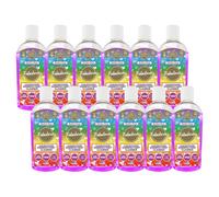Fabulosa 4 in 1 Concentrated Antibacterial Disinfectant All Purpose Cleaner, 220ml, 12 pack, Rainbow Drops