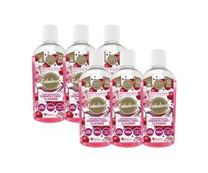 Fabulosa 4 in 1 Concentrated Antibacterial Disinfectant All Purpose Cleaner, 220ml, 6 Pack , Black Cherry Merlot