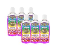 Fabulosa 4 in 1 Concentrated Antibacterial Disinfectant All Purpose Cleaner, 220ml, 6 pack, Rainbow Drops
