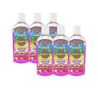 Fabulosa 4 in 1 Concentrated Antibacterial Disinfectant All Purpose Cleaner, 220ml, 6 pack, Rainbow Drops