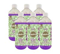 Fabulosa 4 in 1 Disinfectant and Deodoriser, Pet & Dog Friendly Artificial Lawn & Grass Cleaner, Urine Cleaner and Moss Growth Killer, Makes 300L, 1L, 6 Pack, Lavender