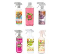 Fabulosa 5X Home Essential Cleaning Vegan Bundle Pink Coconut Apple Passionfruit Lemon Basil 500ml + Free 500ml Pink Coconut Trigger spray Pink Grapefruit 500ml Refill