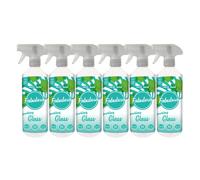 Fabulosa Anti-Bacterial Streak-Free Glass Cleaner Trigger Spray with Lasting Fragrance, 500ml, 6 Pack, Mint Swirl