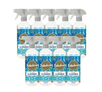 Fabulosa Anti-Bacterial Streak-Free Glass Cleaner Trigger Spray with Lasting Fragrance, Pack of 9, 500ml, Intense