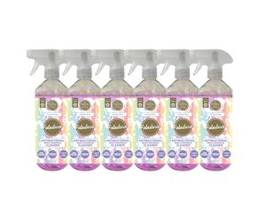 Fabulosa Antibacterial Disinfectant Spray, All Purpose Multi Surface Cleaner, 500ml, 6 pack, Unicorn Dust