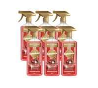 Fabulosa Antibacterial Disinfectant Spray, All Purpose Multi Surface Cleaner, 750ml, 6 Pack, Strawberry Pop