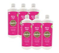 Fabulosa Antibacterial Freshening Laundry Cleanser Washing Disinfectant Liquid, Winter Angel, 1L, Pack of 6