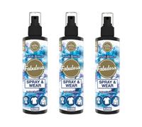 Fabulosa, Antibacterial Spray and Wear Dry Washing Fabric Clothes Freshener Spray Pack, Blue, 250ml, Fresh Breeze (Pack of 3)