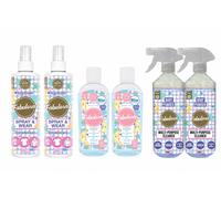 Fabulosa Baby Powder Cleaning Bundle 6 Piece Multipurpose Disinfectant Spray and Wear