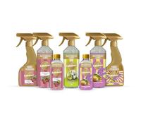 Fabulosa Cleaning Bundle 7 Piece Multipurpose Cleaner, Disinfectant & Fabric Freshener Set Kills 99% Bacteria & Viruses Fruity & Floral Scents
