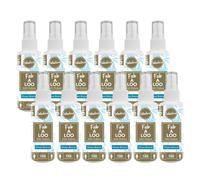 Fabulosa Fab-A-Loo Odour Remover, Compact Toilet Air Freshener Perfume Spray, 60ml, 12 Pack, Ocean Breeze