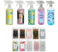 Fabulosa Home Essential Cleaning Vegan Bundle 500ml + Free FabFinds 8Pcs Wax Melts (5X Home Essential Bundle), Multicoloured