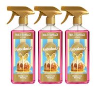 Fabulosa Hot Cross Bun scented Multi Surface Cleaner Trigger Spray 750ml Pack of 3 Antibacterial Household Cleaning Spray for Kitchen, Bathroom & Hard Surfaces