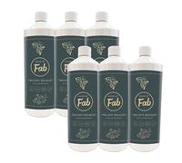 Fabulosa House of Fab Luxury Fragranced Antibacterial Laundry Cleanser and Fabric Softener, Premium Laundry Sanitiser and Freshener, 120 Washes, 1L, 6 Pack, Twilight Bouquet