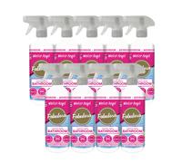 Fabulosa Multi Purpose Antibacterial Dazzling Bathroom Cleaner Disinfectant Trigger Spray with Lasting Fragrance, 9 Pack, 500ml, Winter Angel