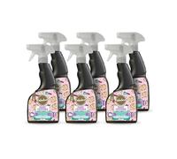 Fabulosa Multi Purpose Fabric Freshener Sanitising Cleaning Spray, Refresh Hard to Wash Fabrics and Upholstery, 500ml, 6 Pack, Cinnamon Kiss