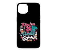 Fabulous at 26 Fearless Nurse in Scrubs 26th Birthday Woman Case for iPhone 13