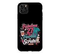 Fabulous at 27 Fearless Nurse in Scrubs 27th Birthday Woman Case for iPhone 11 Pro Max