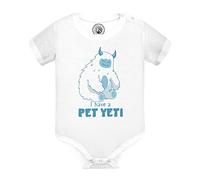 Fabulous Baby Bodysuit Short Sleeves White Pet Yeti Myth Movie Dream
