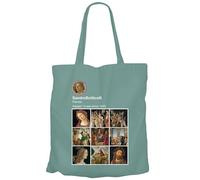 Fabulous Canvas Shopping Tote Bag - Sandro Botticelli Social Networks Painting Painter Renaissance, turquoise, One Size