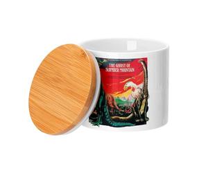 Fabulous Ceramic Jar with Lid Bamboo - Dinausore Jurassic Horror Moovie Film Cinema Park The Ghost Slumber Mountain - 473ml (16oz) - Pot