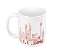 Fabulous Ceramic Mug 325ml Kuala Lumpur Minimalist Malaysia Culture Architecture City