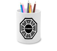 Fabulous Ceramic Pencil Pot - Dharma Initiative Geek Video Games Film Series - 325ml
