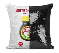 Fabulous Cushion with Sequin Cover Black United Kingdom Is Calling Me Marmite Stereotype