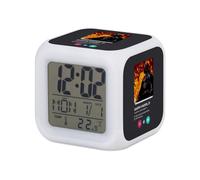 Fabulous Darth Vader Black Luminous Cube Alarm Clock Social Network Meeting Love - 8 x 8 x 8 cm - Retro Lighting Multi-Coloured LED
