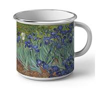 Fabulous Enamel Metal Mug 284ml 284ml Based on The Work of Vincent Van Gogh Saint-Remy Les Iris 1889