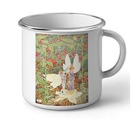 Fabulous Enamel Metal Mug 284ml 284ml Thumbelina Andersen's Fairy Tales Illustration