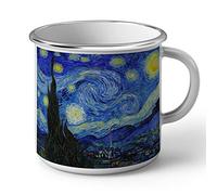 Fabulous Enamel Metal Mug 284ml 284ml Vincent Van Gogh Starry Night Painting Art