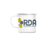 Fabulous Enamel Metal Mug 284ml RDA Ressource Development Administration Geek Film