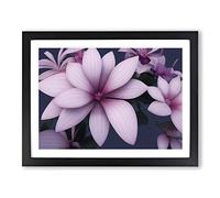 Fabulous Flowers Framed Wall Art Print A2 Black