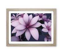 Fabulous Flowers Framed Wall Art Print A2 Oak