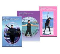 Fabulous Forever Trilogy Beginners Exercise Videos for Boomer Fitness Workouts Level One - Easy Strength, Easy Stretch and Easy Aerobics DVDs by Mirabai Holland, MFA