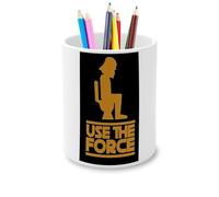 Fabulous Funny Star War Use The Force Ceramic Pencil Pot 325ml