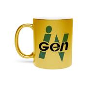 Fabulous Gold mug made of chrome-plated ceramic - Ingen Geek Games Video Serie Film - 325 ml