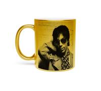 Fabulous Gold mug made of chromed ceramic - Funk Pop Star Celebrite Singer Glasses - 11oz