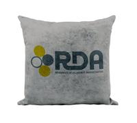 Fabulous Grey Faux Leather Cushion Cover - RDA Ressource Development Administration Geek Film - 40 x 40 cm Leather Feel