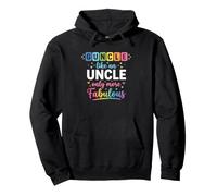 Fabulous Guncle LGTBQ New Baby Gay Uncle Rainbow Pullover Hoodie