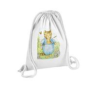 Fabulous Gym Sac Drawstring Bag White Tom Kitten Illustration Child Beatrice Potter 12 Liters