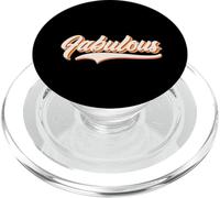 Fabulous in Vintage Cursive 60s 70s PopSockets PopGrip for MagSafe