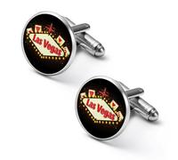 Fabulous Las Vegas Playing Card Cufflinks for Men Women Cuff Links Tuxedo Shirt Personalised Printed Jewelry Accessories