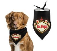Fabulous Las Vegas Playing Card Dog Bandanas Puppy Triangle Kerchief Cat Scarfs Washable Bibs Pet Gifts