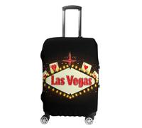 Fabulous Las Vegas Playing Card Suitcase Cover Travel Luggage Protector Elastic Washable Baggage Covers Fits 19-32 Inch