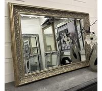Fabulous Mirrors Champagne Mirror Decorative Ornate Elegant Framed Verona Wall Mirror - 140cm x 79cm / 55" x 31" / 4ft7 x 2ft7 - Premium Quality Free P&P