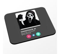 Fabulous Mouse Mat - Ghostface Movie Horror Social Network Meeting Love - Black (Dimensions 24 x 20 cm)